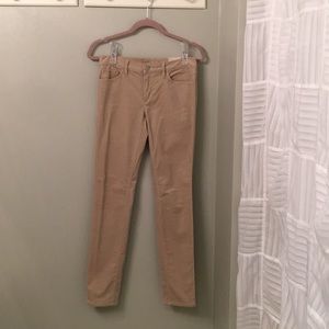 Tan corduroys skinny pants